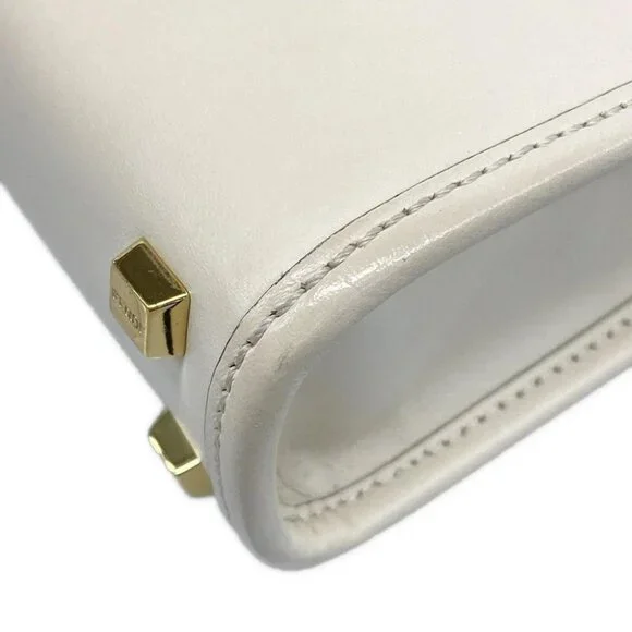 FENDI Sunshine Shopper 2WAY 8BS051 Cream Leather - Women's Tote Bag - Picture 6 of 14